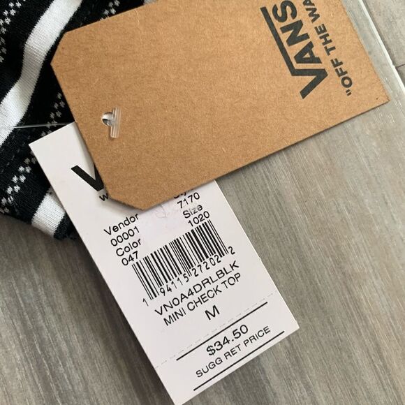 NWT Vans striped t size M - Picture 8 of 8